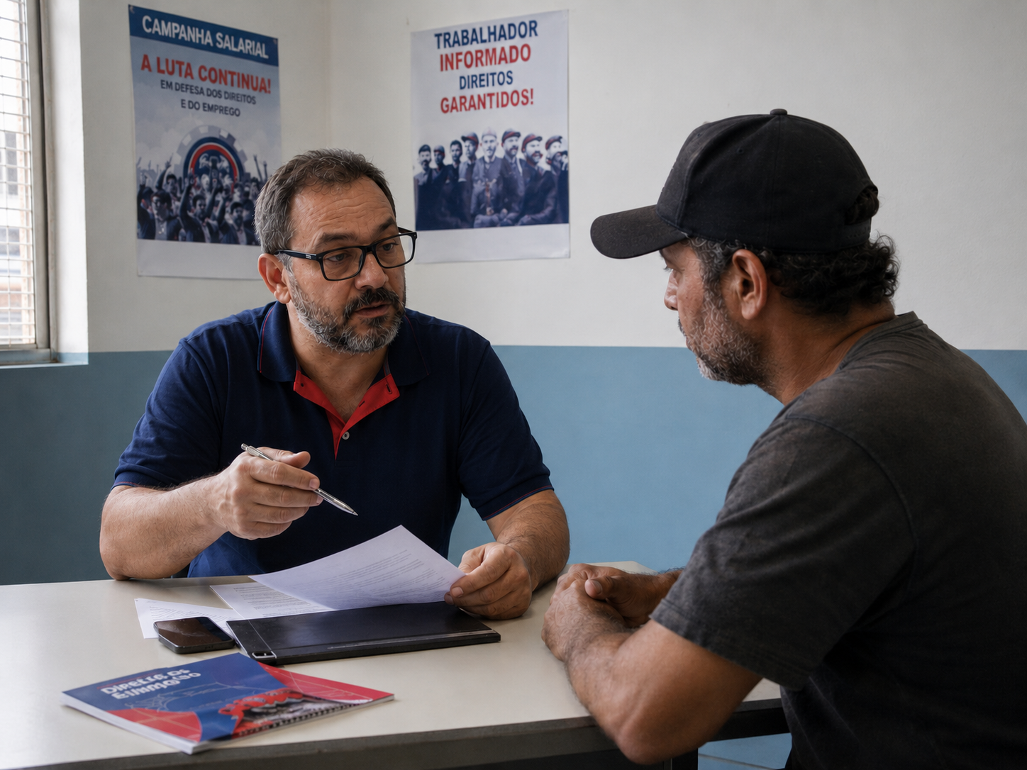 Metalúrgico recebe orientação do sindicato sobre os riscos da pejotização e o contrato PJ em Uberlândia e Araguari